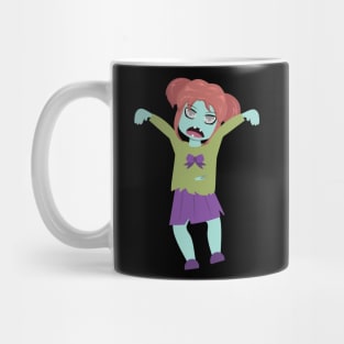 Halloween Girl Zombie anime style Mug